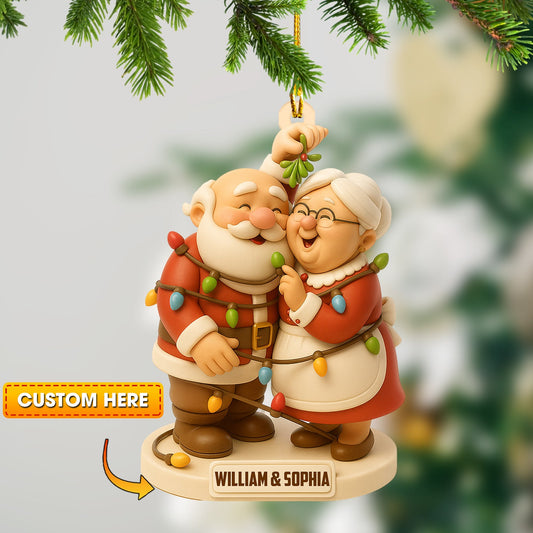 Christmas Old Couple, Home Decor, Christmas Ornament, Personalized Ornament