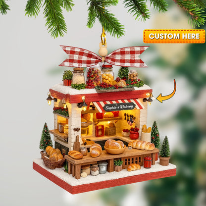 Bakery, Home Decor, Christmas Ornament, Personalized Ornament