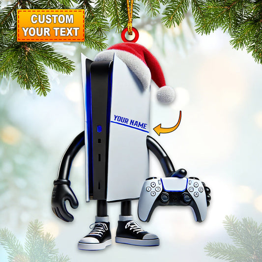 Custom Name Gamer Ornament, Game Lover Christmas Gift