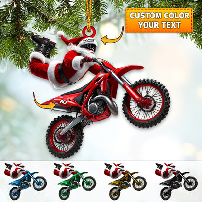 Custom Name Motocross Ornament, Motocross Lover Christmas Gift