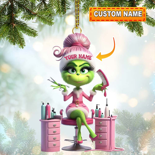 Christmas Slay Lady ELF, Home Decor, Christmas Ornament, Personalized Ornament