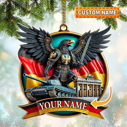 Custom Name Germany Ornament, Christmas Gift for Germany Lover