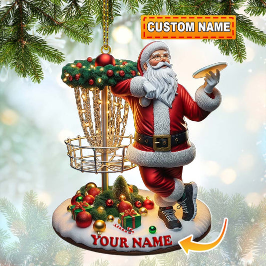 Custom Name Santa Ornament, Santa Christmas Gift