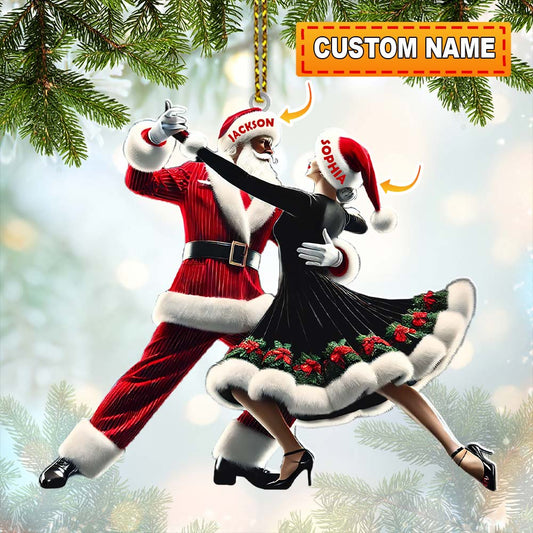 Custom Name Couple Dance Ornament, Couple Christmas Gift