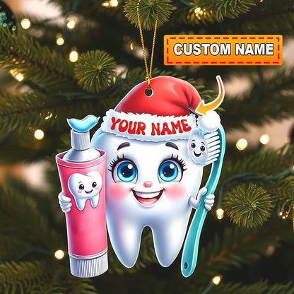 Beautiful Teeth, Home Decor, Christmas Ornament, Personalized Ornament