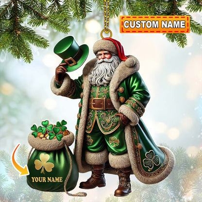 Custom Name Ireland Ornament, Ireland Lover Christmas Gift