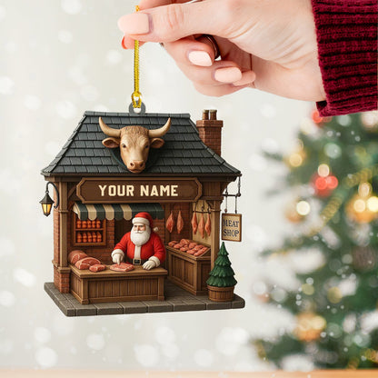 Christmas Beef, Home Decor, Christmas Ornament, Personalized Ornament