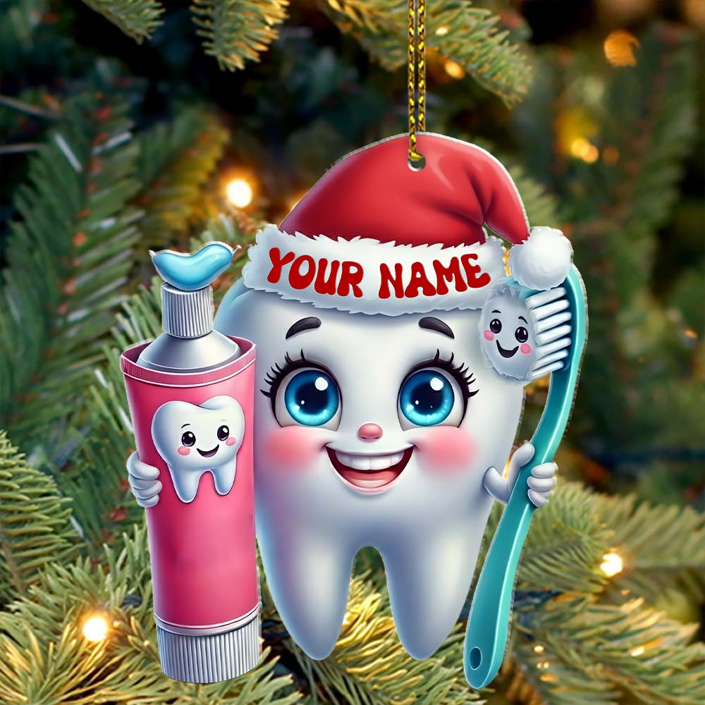 Beautiful Teeth, Home Decor, Christmas Ornament, Personalized Ornament