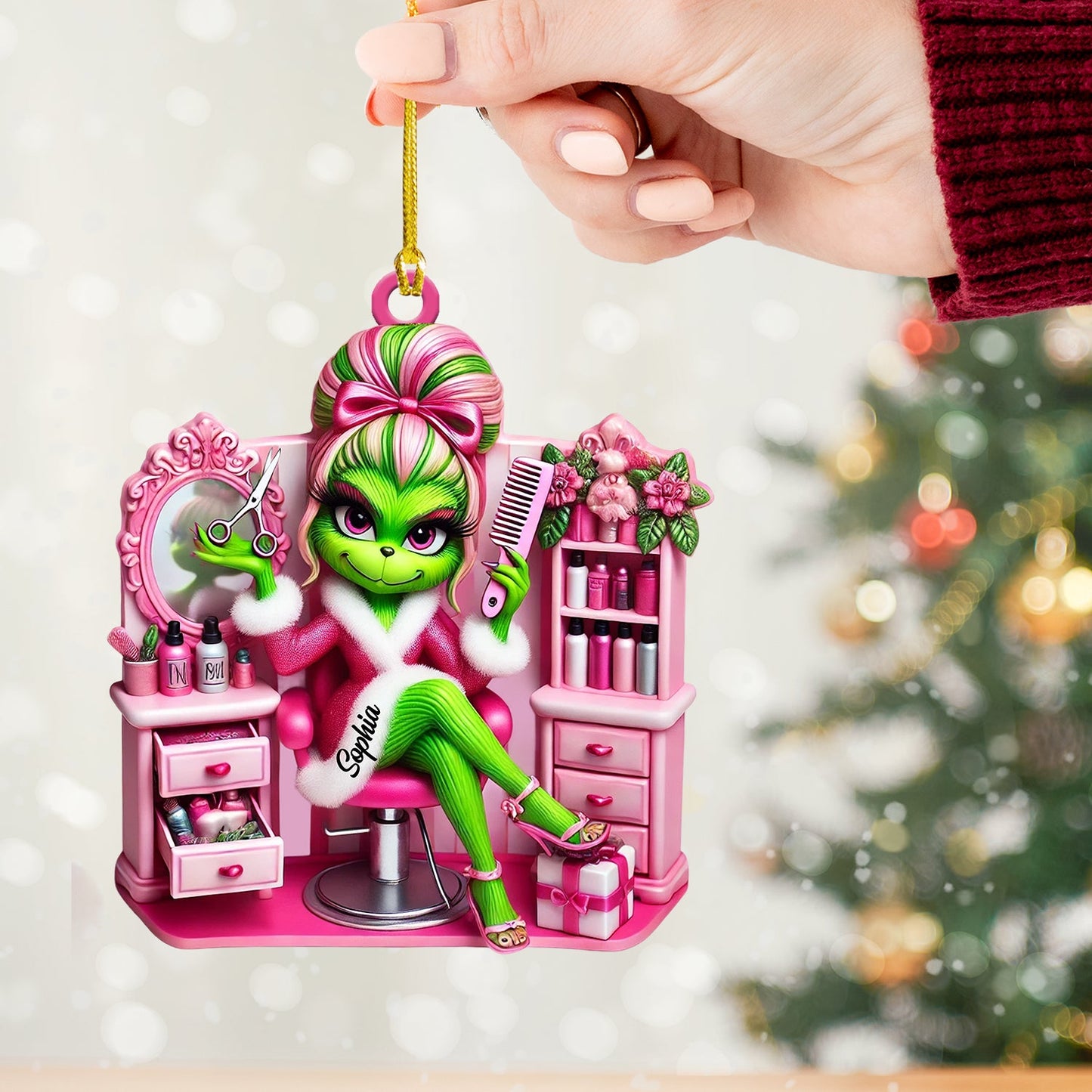 Queen Of ELF Home Decor Christmas Ornament, Personalized Ornament