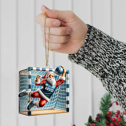 Custom Name and Number Soccer Ornament, Soccer Christmas Gift