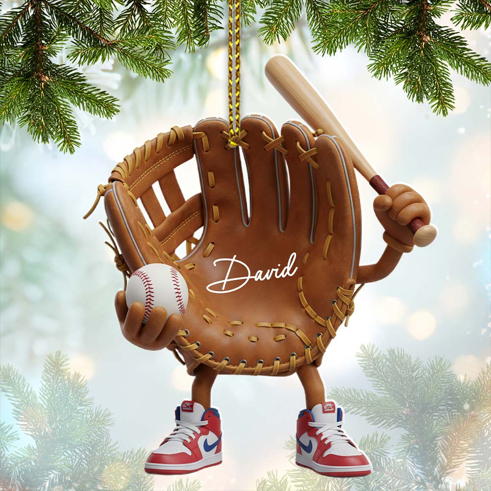 Baseball, Home Decor, Christmas Ornament, Personalized Ornament
