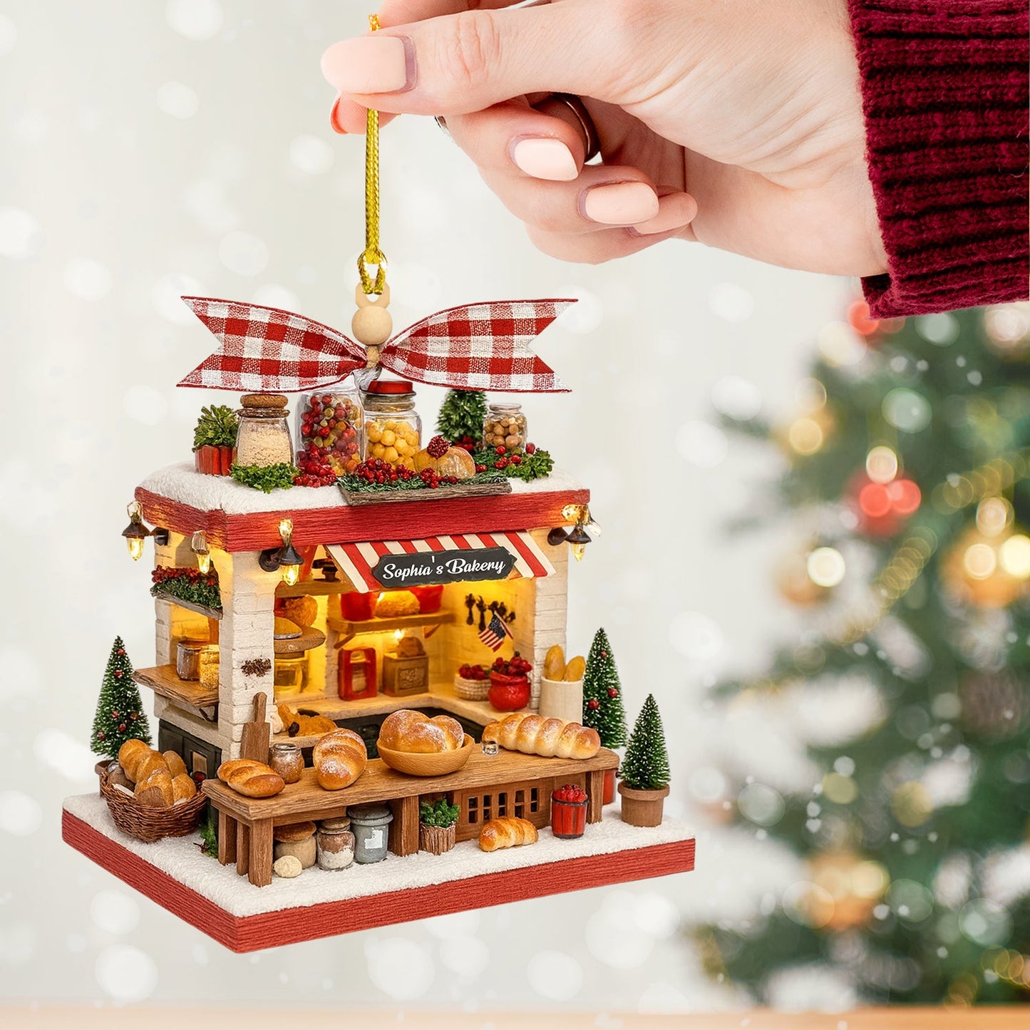 Bakery, Home Decor, Christmas Ornament, Personalized Ornament