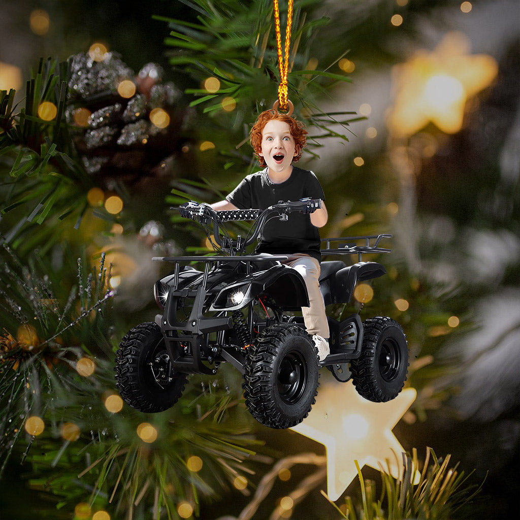 Kid ATV Christmas Home Decor Christmas Ornament, Personalized Ornament