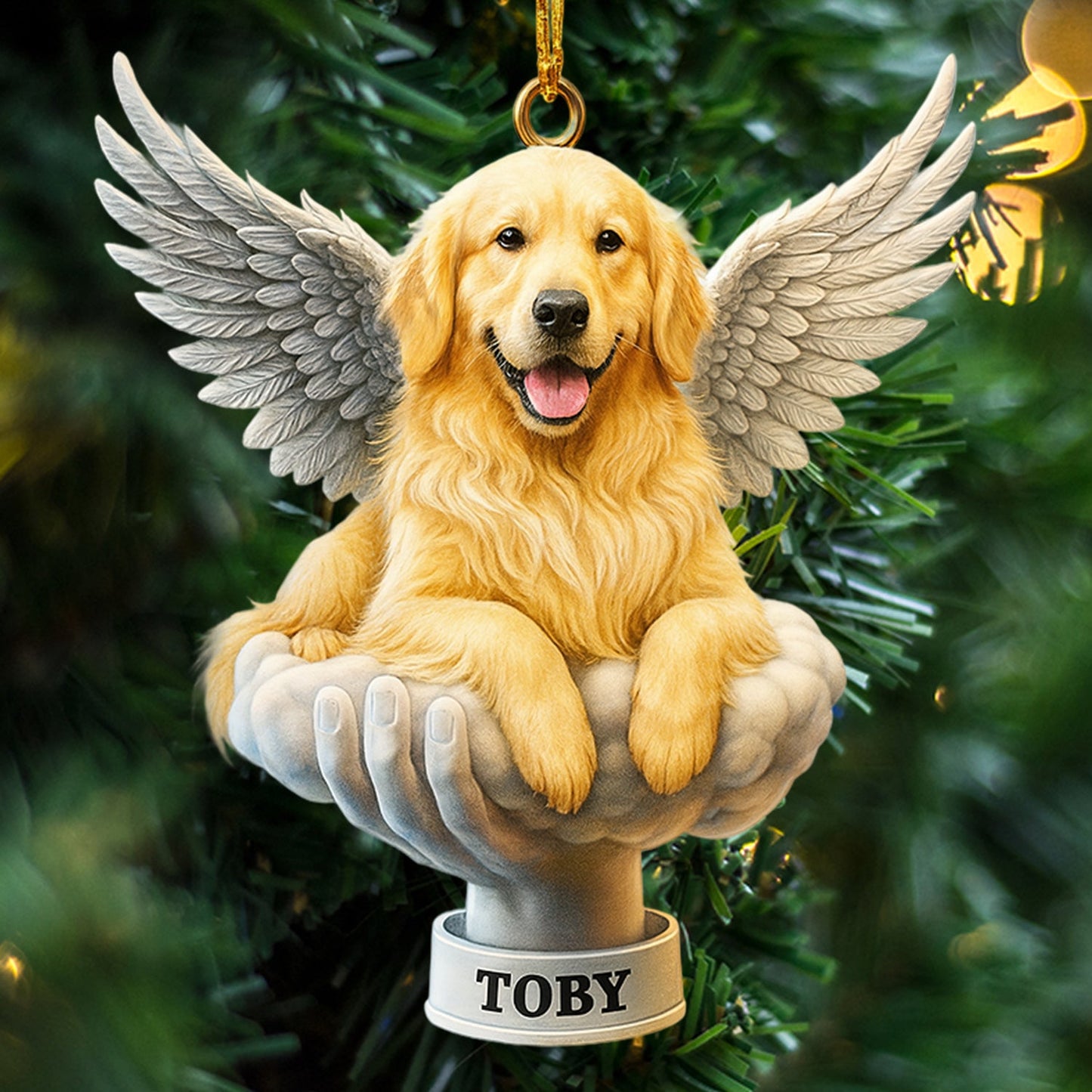 Christmas Jesus, Pet Wings, Home Decor, Christmas Ornament, Personalized Ornament