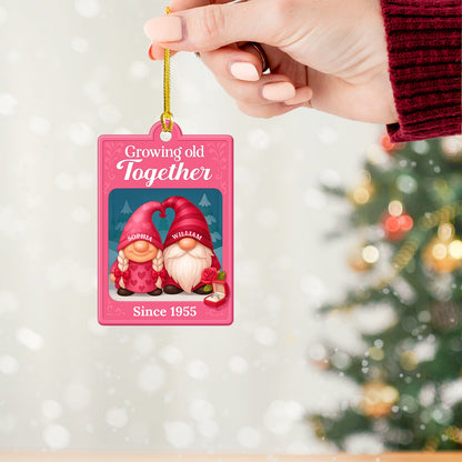 Growing Old Together Christmas, Home Decor, Christmas Ornament, Personalized Ornament