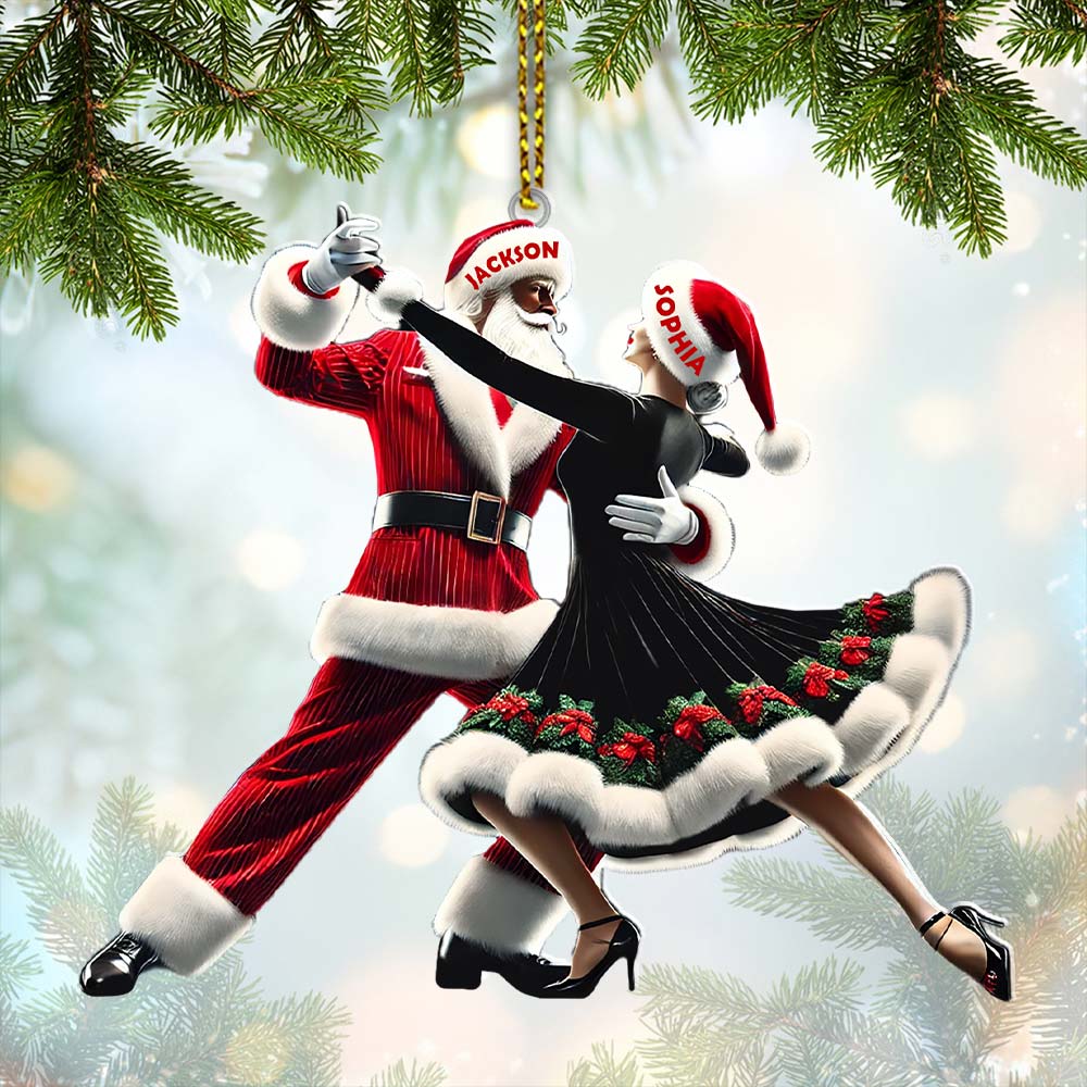 Custom Name Couple Dance Ornament, Couple Christmas Gift