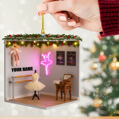 Christmas Ballet Room, Home Decor, Christmas Ornament, Personalized Ornament