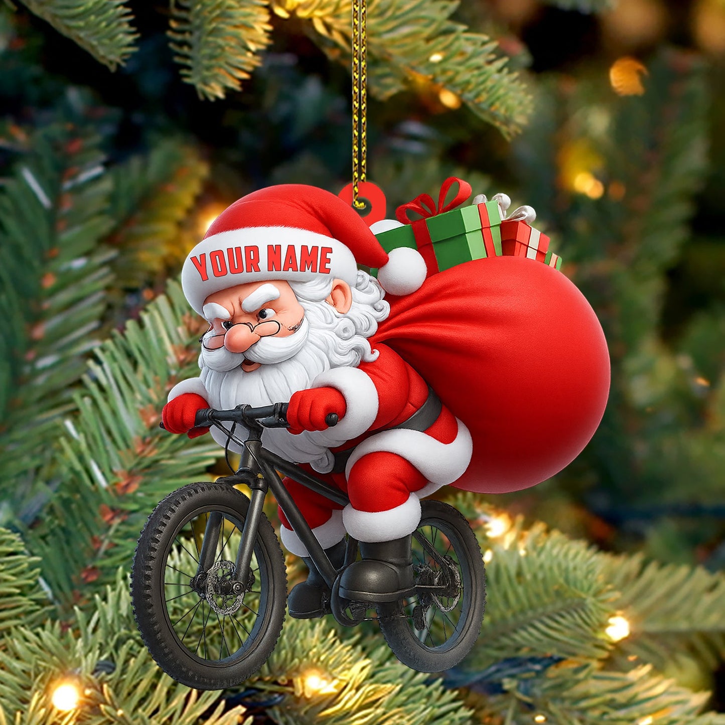 Christmas Bicycle, Home Decor, Christmas Ornament, Personalized Ornament