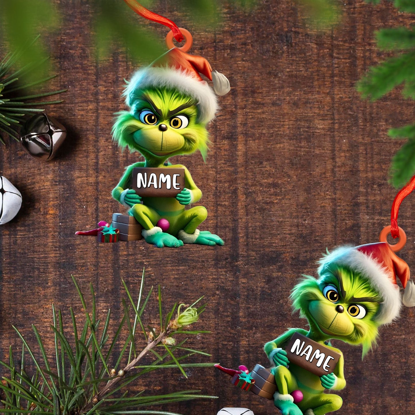 Custom Funny ELF Ornament, Personalized Ornament