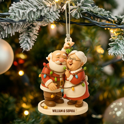 Christmas Old Couple, Home Decor, Christmas Ornament, Personalized Ornament