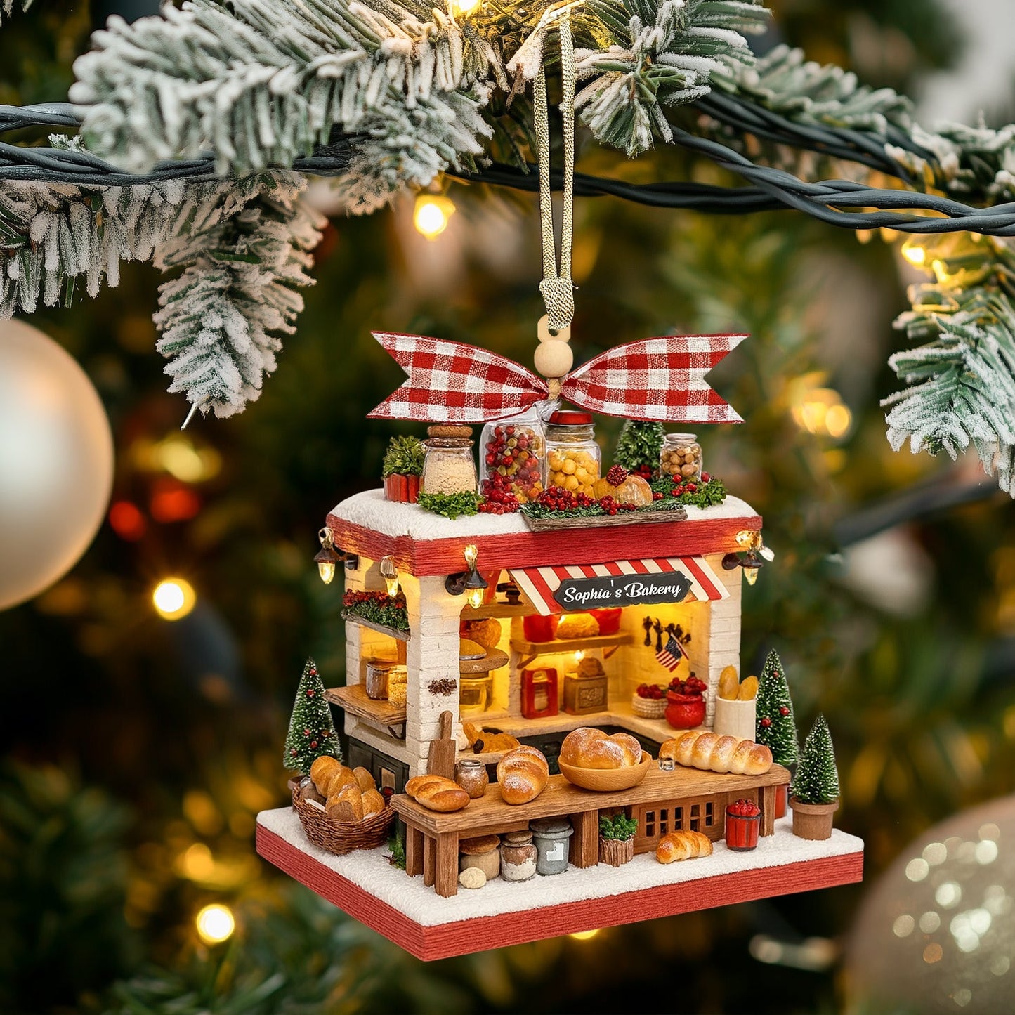 Bakery, Home Decor, Christmas Ornament, Personalized Ornament