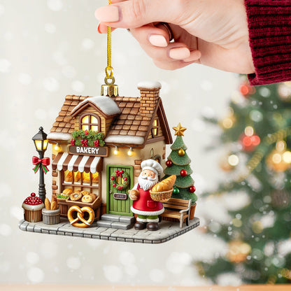 Christmas Bakery Shop Home Decor Christmas Ornament, Personalized Ornament