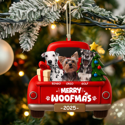 Christmas Pets On Car, Home Decor, Christmas Ornament, Personalized Ornament