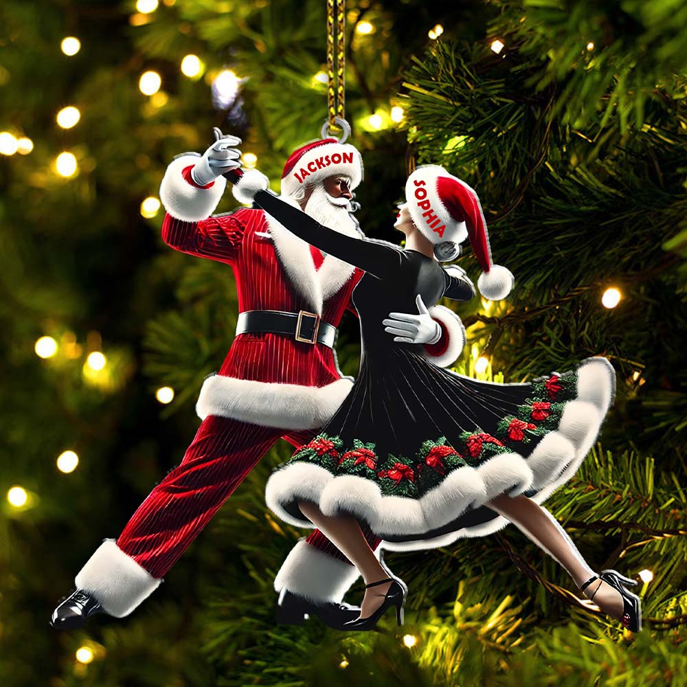 Custom Name Couple Dance Ornament, Couple Christmas Gift