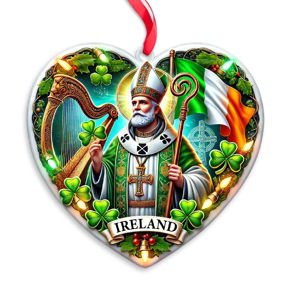 Custom Name Ireland Ornament, Christmas Gift for Ireland Lover