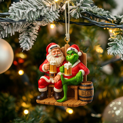 Beer Friends, Home Decor, Christmas Ornament, Personalized Ornament