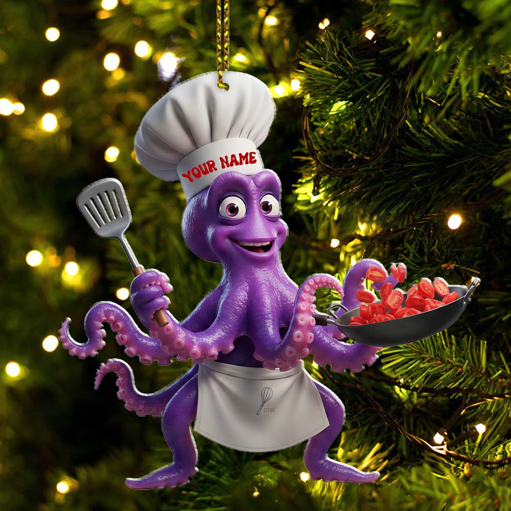 Chef, Home Decor, Christmas Ornament, Personalized Ornament