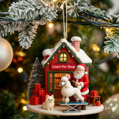 Christmas Pet Shop, Home Decor, Christmas Ornament, Personalized Ornament