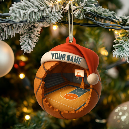 Christmas Basketball Lover, Home Decor, Christmas Ornament, Personalized Ornament