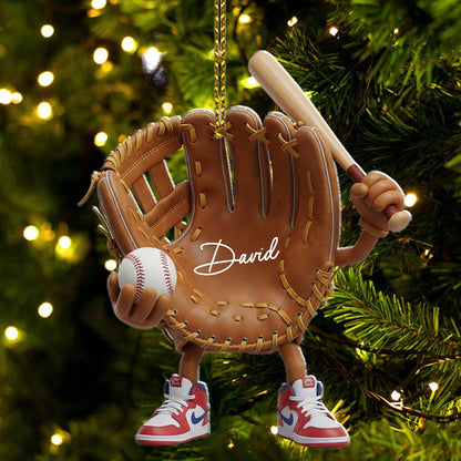 Baseball, Home Decor, Christmas Ornament, Personalized Ornament