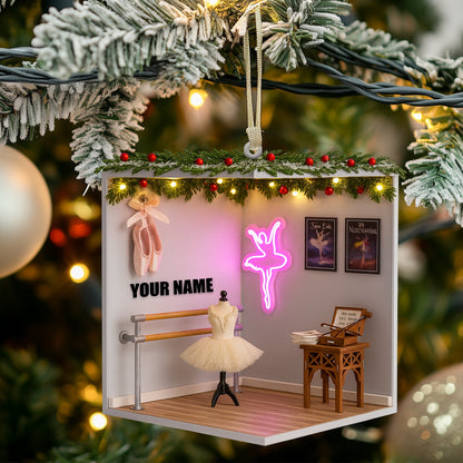 Christmas Ballet Room, Home Decor, Christmas Ornament, Personalized Ornament