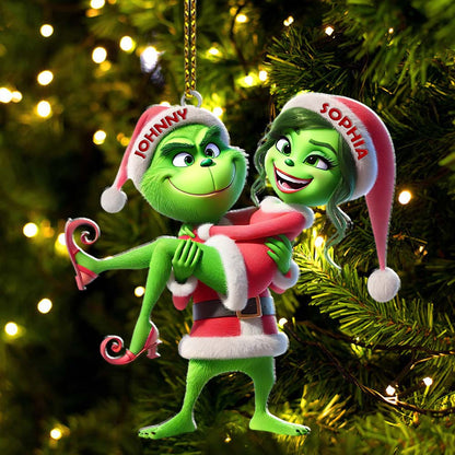 Custom Name Couple Christmas Ornament, Lover Christmas Gift