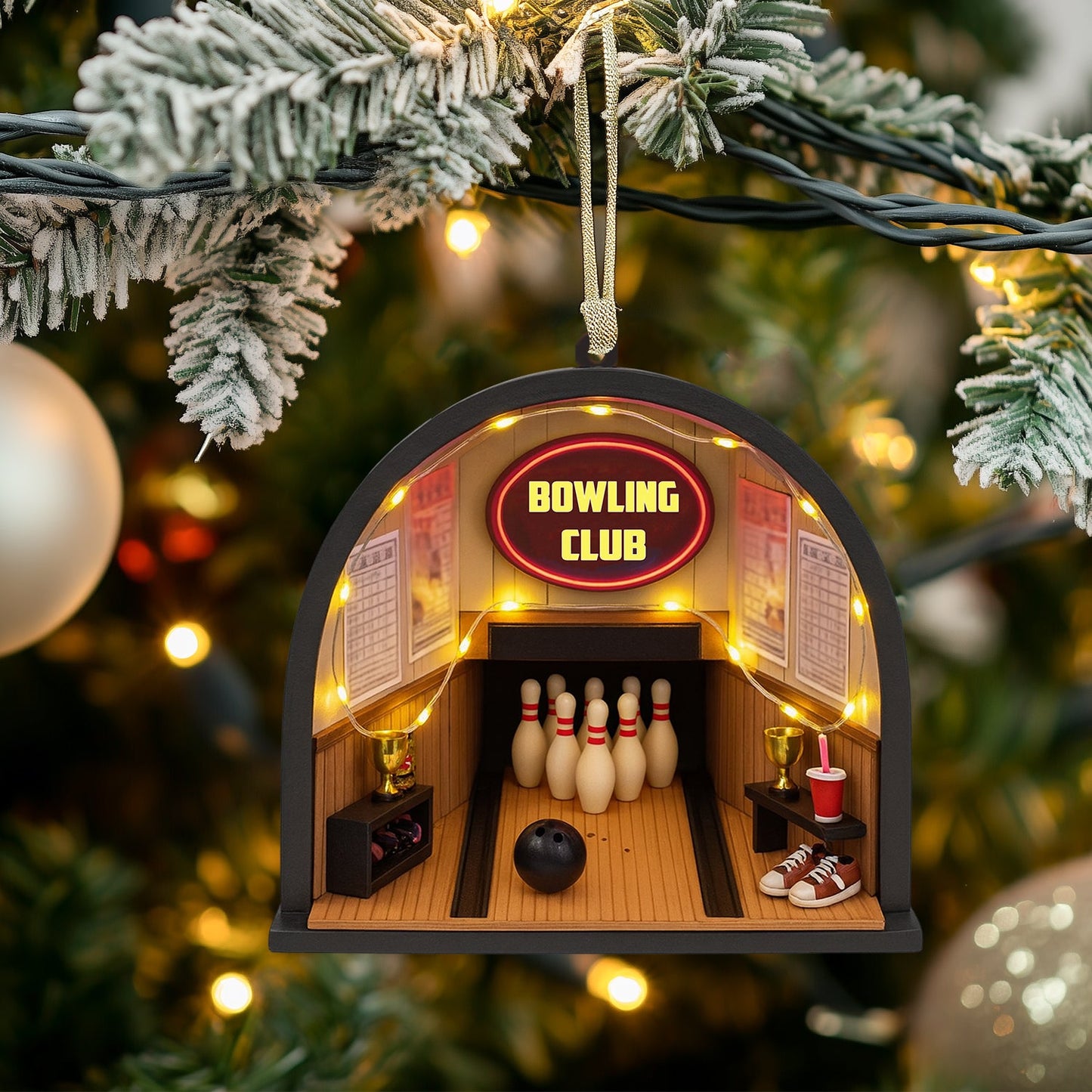 Bowling Club, Home Decor, Christmas Ornament, Personalized Ornament
