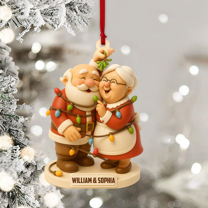 Christmas Old Couple, Home Decor, Christmas Ornament, Personalized Ornament