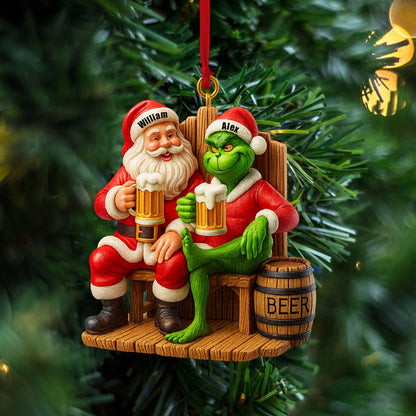 Beer Friends, Home Decor, Christmas Ornament, Personalized Ornament