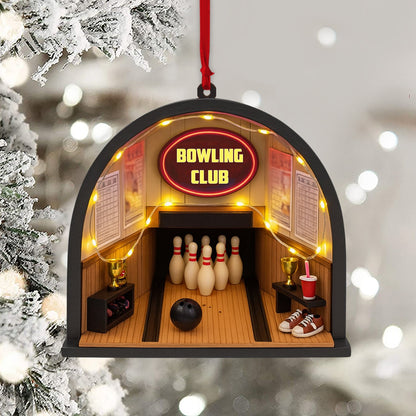 Bowling Club, Home Decor, Christmas Ornament, Personalized Ornament