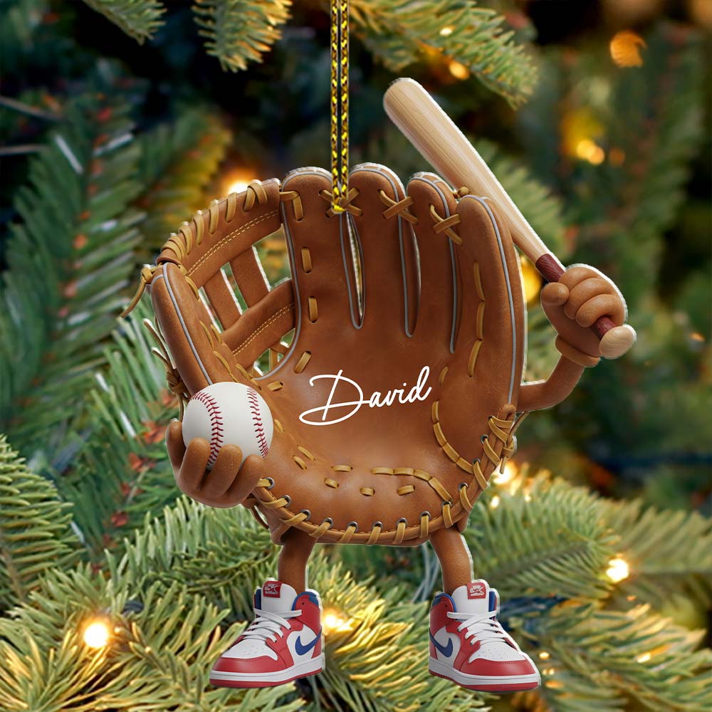 Baseball, Home Decor, Christmas Ornament, Personalized Ornament
