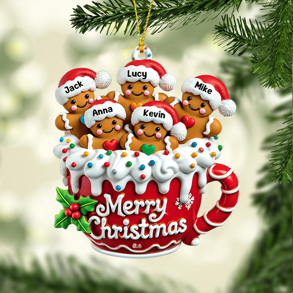 Cookies Family Home Decor Christmas Ornament, Personalized Ornament
