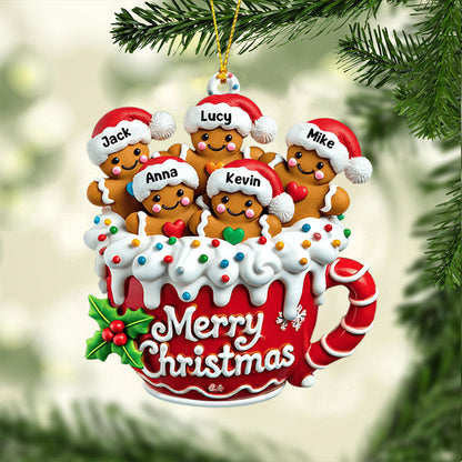 Cookies Family Home Decor Christmas Ornament, Personalized Ornament