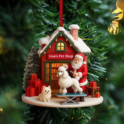 Christmas Pet Shop, Home Decor, Christmas Ornament, Personalized Ornament