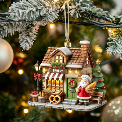 Christmas Bakery Shop Home Decor Christmas Ornament, Personalized Ornament