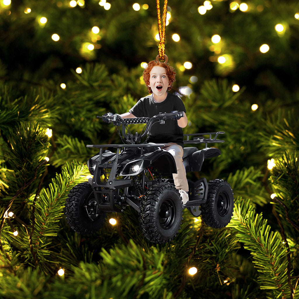 Kid ATV Christmas Home Decor Christmas Ornament, Personalized Ornament