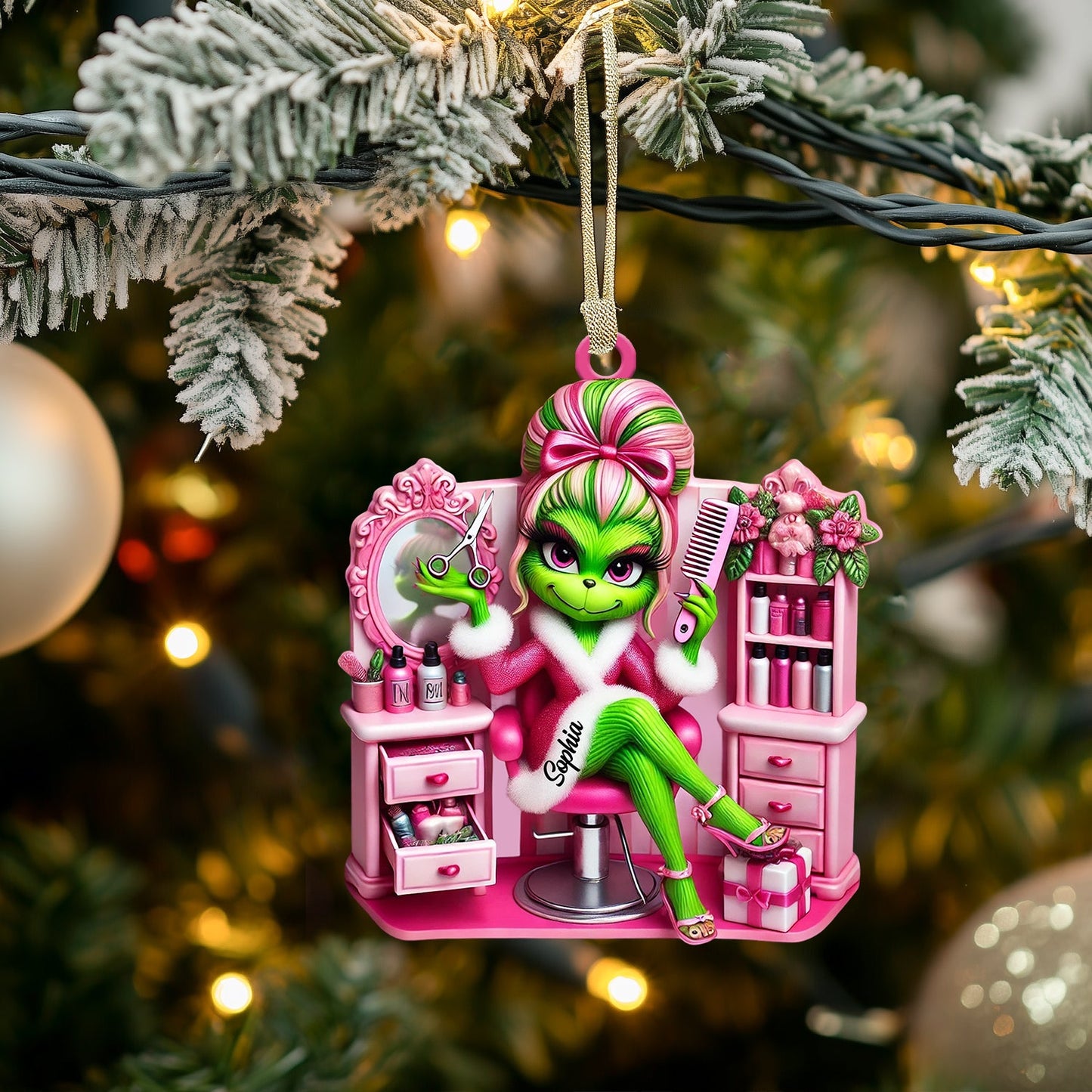 Queen Of ELF Home Decor Christmas Ornament, Personalized Ornament