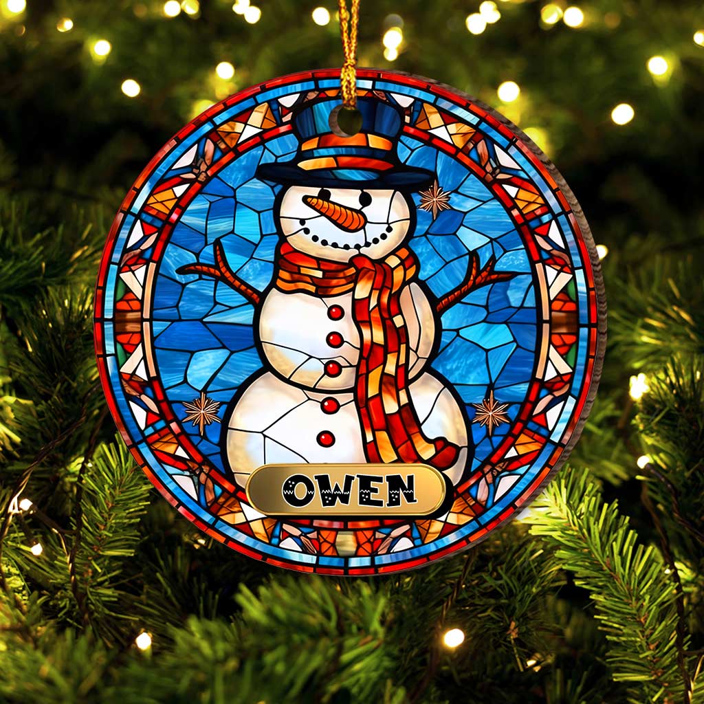 Custom Ornament, Christmas Background Vibe Ornament, Christmas Decor