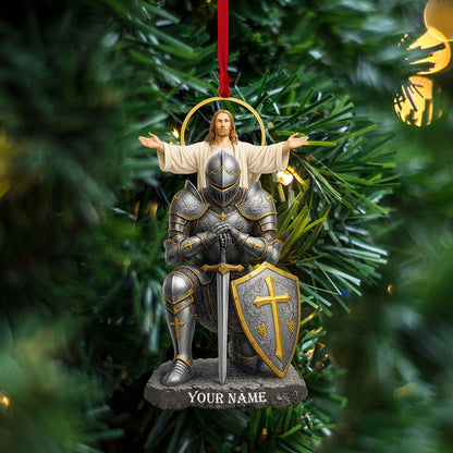 Christian Faithful Knight Gift For Christian, Home Decor, Christmas Ornament, Personalized Ornament