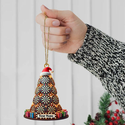 Custom Name Dart Ornament, Christmas Gift Decoration